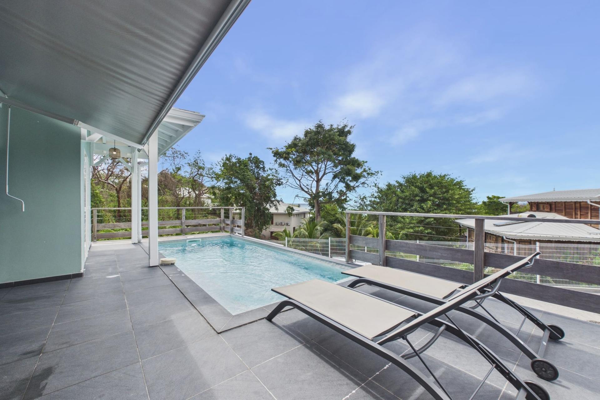 Location villa martinique 12 personnes 4 chambres - piscine 1